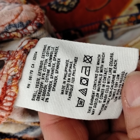 Anthropologie Pilcro & The Letterpress pants floral corduroy Size 25 Skinny - Picture 8 of 11